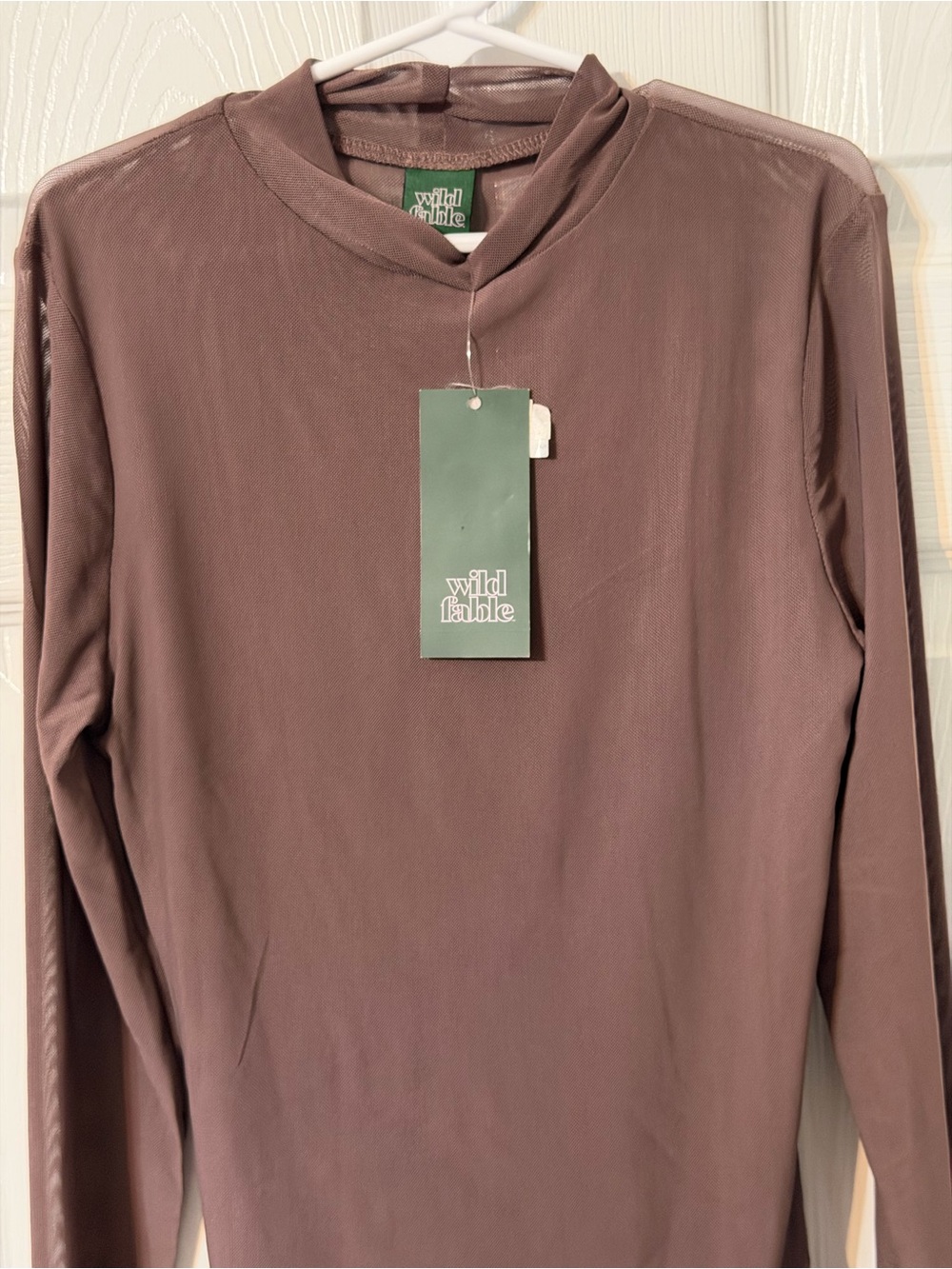 wild fable Long-Sleeve Crew Tee in Brown - Picture 2 of 4